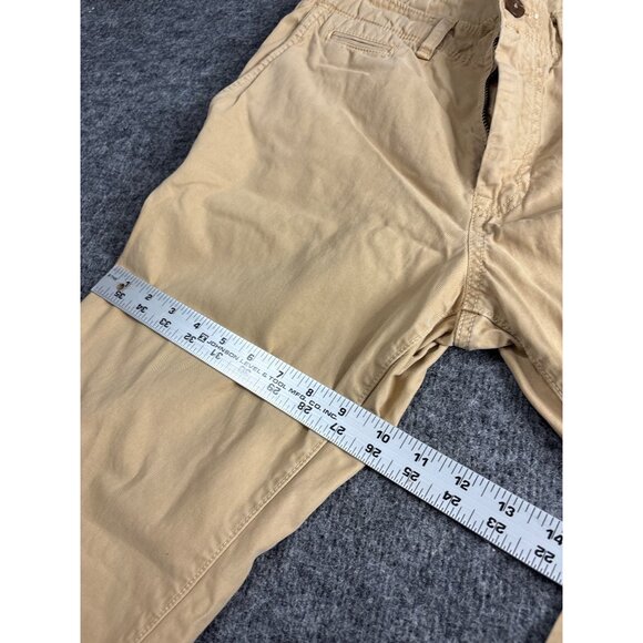 American Eagle Outfitters Mens Beige Casual Pants Cotton Blend Size 32X32 - Picture 5 of 10